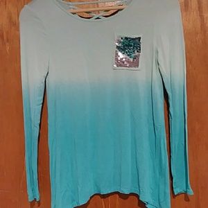 Sea blue faded shirt from Justice